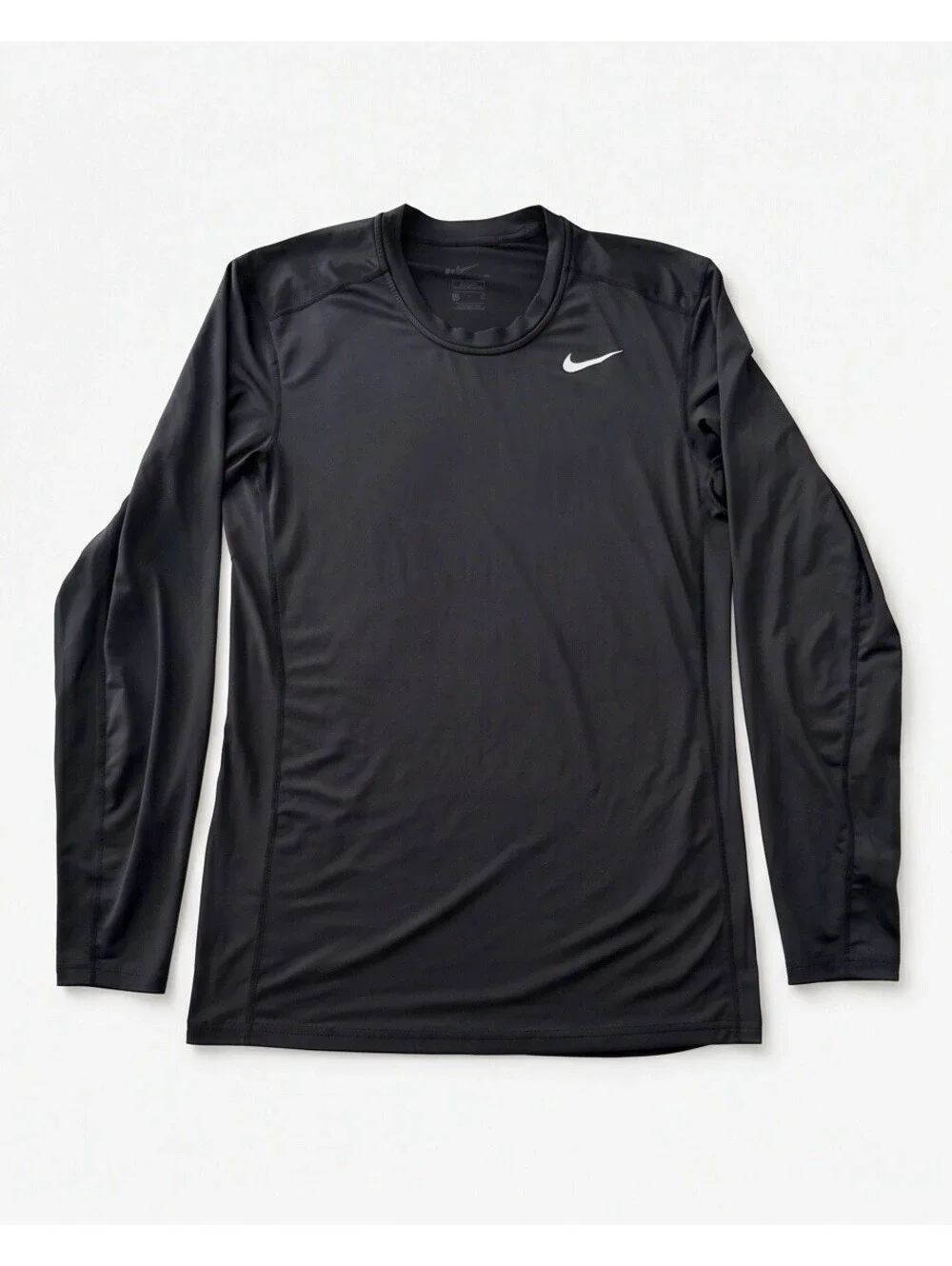 Nike Dri-FIT Men’s Small Long Sleeve Athletic Shirt Black Running Gym S